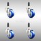 Service Caster 3 Inch 316SS Blue Polyurethane Swivel 7/8 Inch Expanding Stem Caster Set SCC SCC-SS316EX20S314-PPUB-BLUE-78-4 - alternate 4